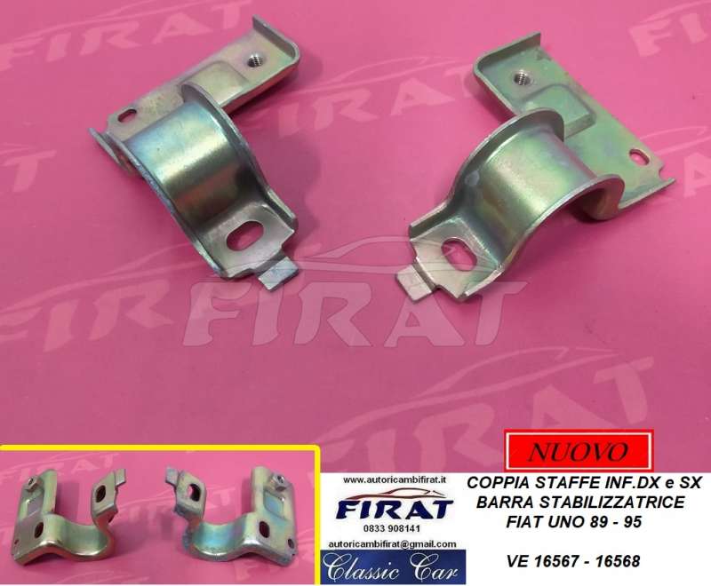 STAFFA BARRA STABILIZZATRICE FIAT UNO 89 - 95 INF.DX e SX